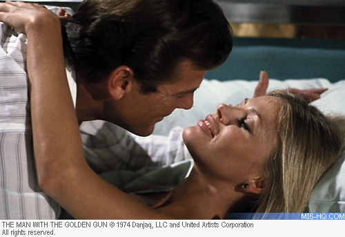 Britt Ekland as Mary Goodnight in The Man With The Golden Gun